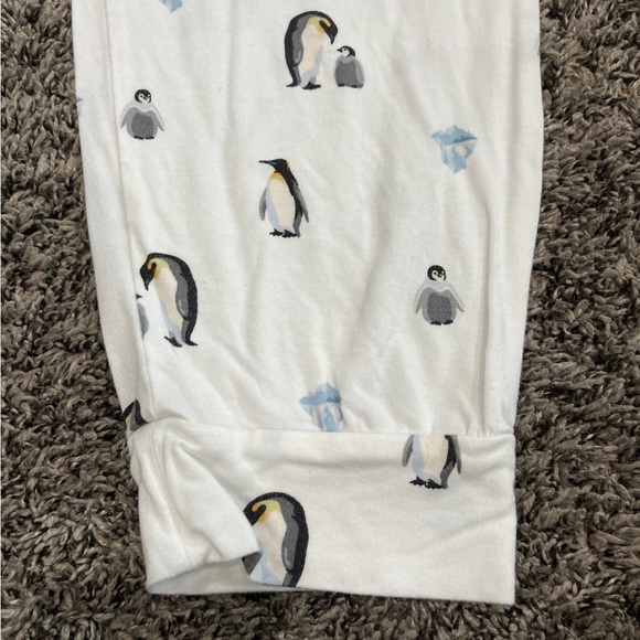 KYTE BABY Women’s Bamboo Jogger Pajama Lounge Pants White with Penguins LARGE - Picture 4 of 6
